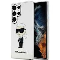 Etui Karl Lagerfeld Klhcs23lhniktct S23 Ultra S918 Transparent Hardcase Ikonik Karl Lagerfeld Case