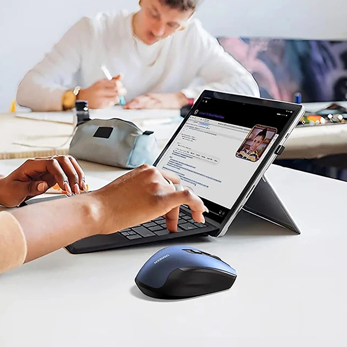 Przenośna mysz bezprzewodowa UGREEN MU006, 2.4GHz (niebieska)