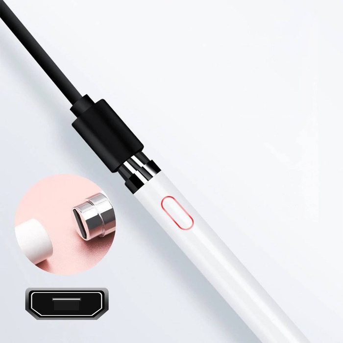 Cartinoe pojemnościowy rysik stylus pen do iPad z cienką końcówką 1,5 mm biały