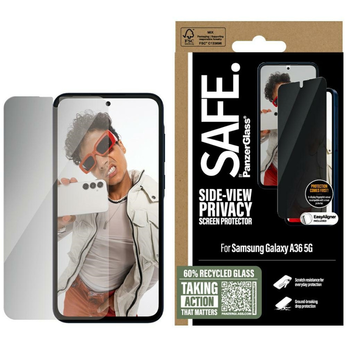 Szkło prywatyzujące SAFE by PanzerGlass   Ultra-Wide Fit do Samsung Galaxy A36 5G