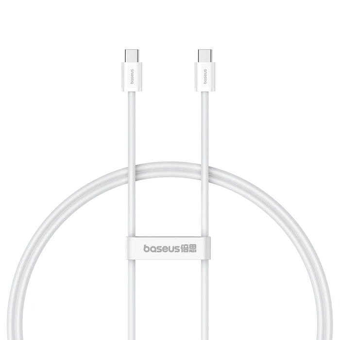 [PO ZWROCIE] Kabel Baseus Superior Series ll USB-C - USB-C 30W 480Mb/s 1m - biały