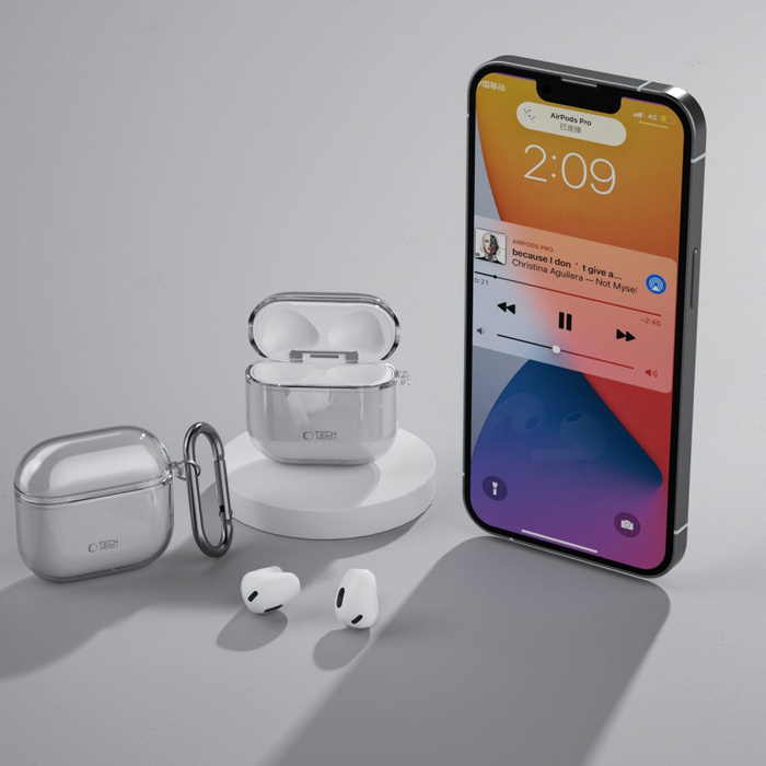 TECH-PROTECT FLEXAIR APPLE AIRPODS 4 ASH GREY