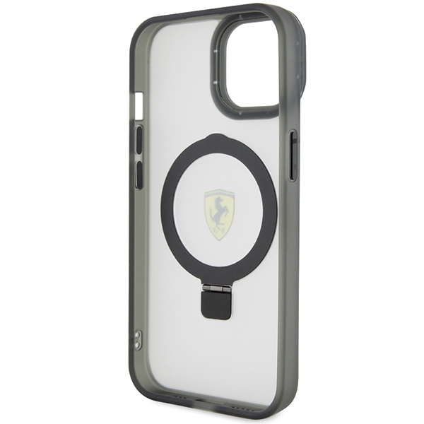 Etui Ferrari FEHMP15SUSCAH iPhone 15 6.1" transparent hardcase Ring Stand 2023 Collection MagSafe Case