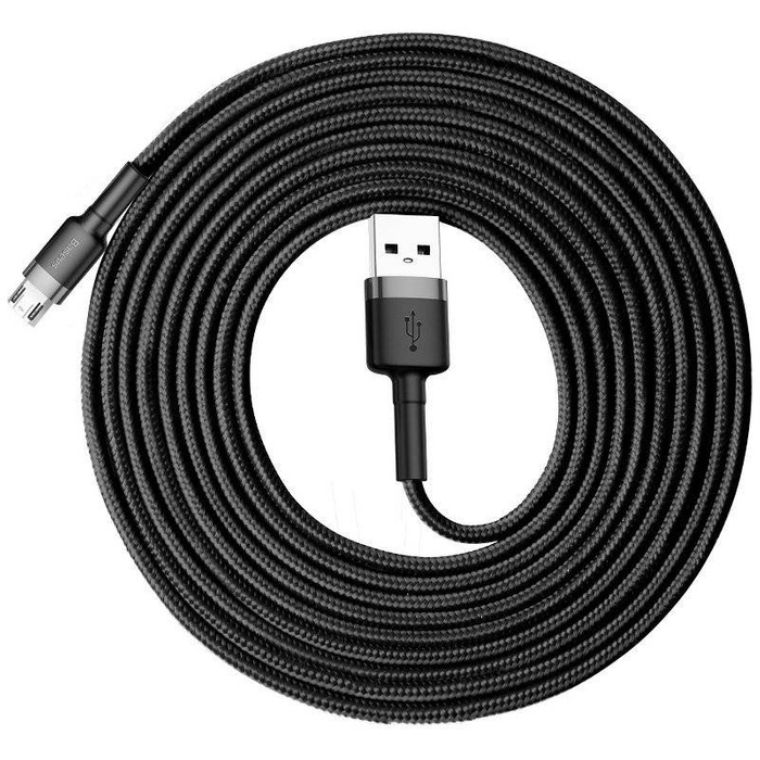 Kabel Micro USB BASEUS Cafule 2A 3m czarno-szary