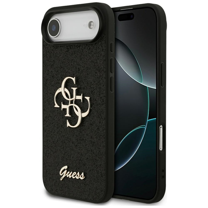 Etui Guess Fixed Glitter Big 4G do       iPhone Air czarny