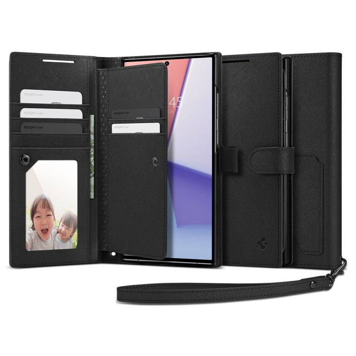 Etui Spigen Wallet ”s” Plus Galaxy S23 Ultra Black Case