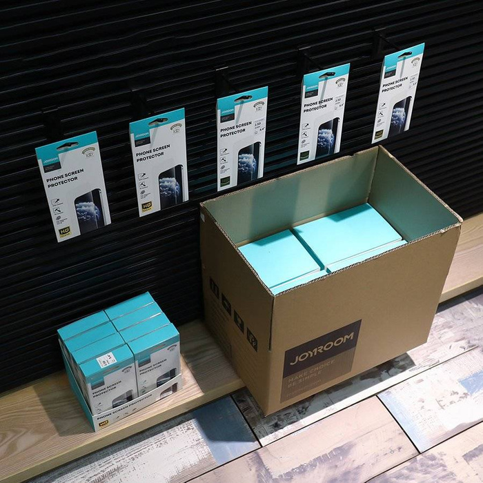 Joyroom Knight Series zestaw 40x szkło hartowane 2,5D do iPhone 12 Pro Max przezroczysty (JR-PF843)