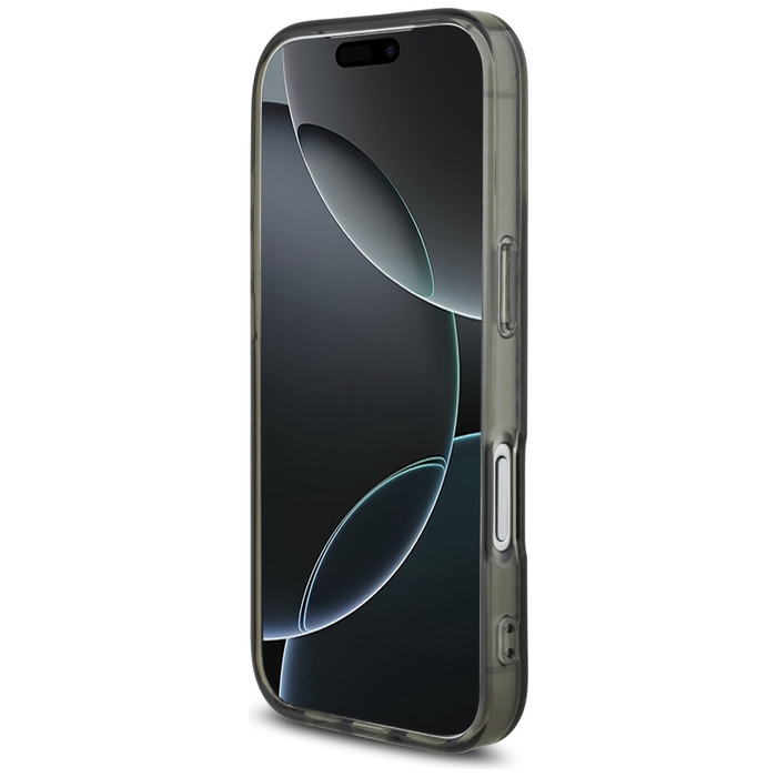 Etui AMG Double Layer Transparent        Smocked MagSafe do iPhone 17 Pro czarny