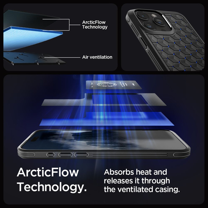 Etui iPhone 15 Pro Max Spigen Cryo Armor Cryo Blue