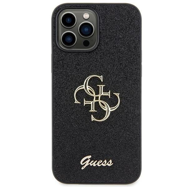 Etui Guess GUHCP13XHG4SGK iPhone 13 Pro Max 6.7" czarny/black hardcase Glitter Script Big 4G Case