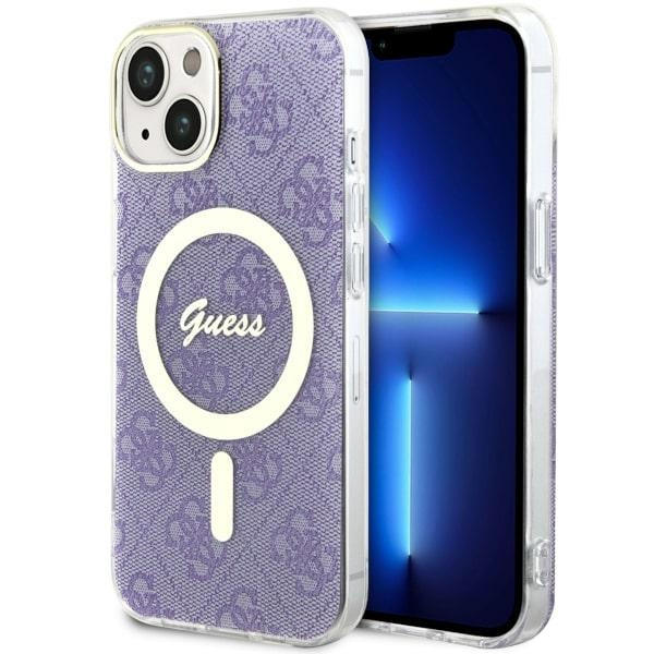 Etui Guess GUHMP14SH4STU iPhone 14 6.1" purpurowy/purple hardcase 4G MagSafe Case