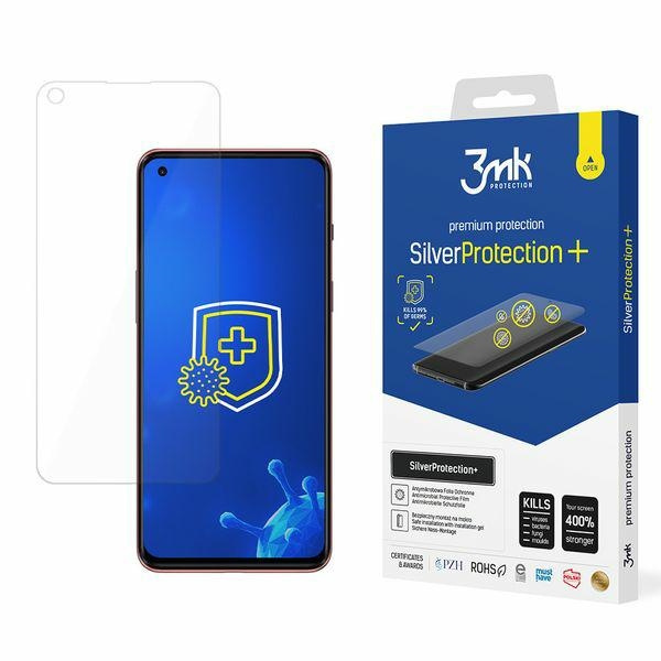 Folia Ochronna 3MK OnePlus Nord 2 5G Silver Protect+ Antymikrobowa Montowana Na Mokro