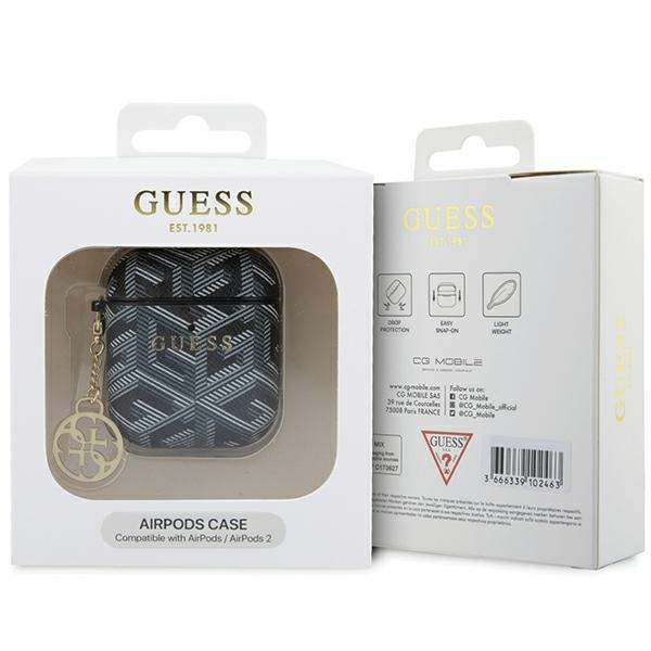 Etui Guess GUA2PGCE4CK AirPods 1/2 cover czarny/black GCube Charm Case