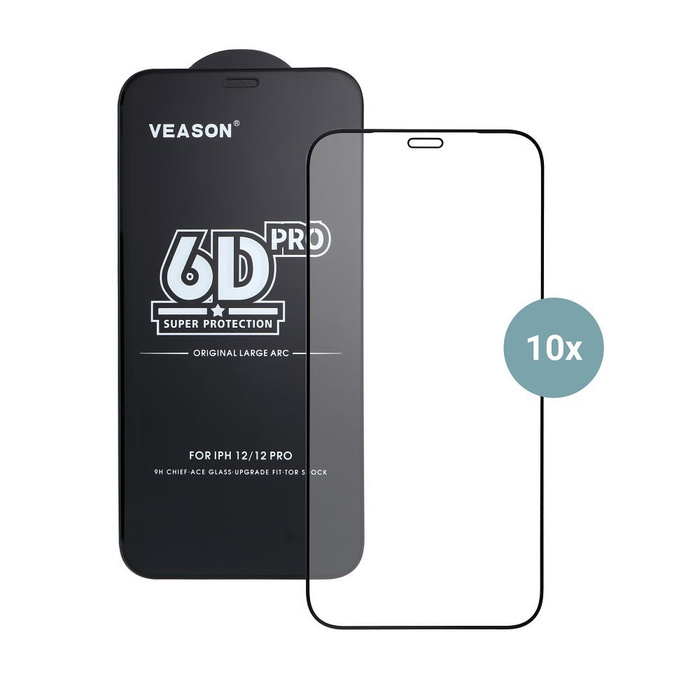 Szkło Hartowane 6D Pro Veason Glass (SET 10in1) - do Samsung Galaxy A35 / A55 / S25 FE czarny