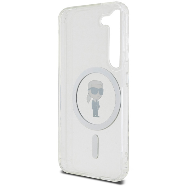 Etui Karl Lagerfeld KLHMS23SHFCKNOT Galaxy S23 S911 transparent hardcase IML Ikonik MagSafe