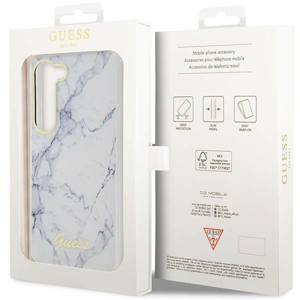 Etui Guess Guhcs23spcumah S23 S911 Biały/white Hardcase Marble Case