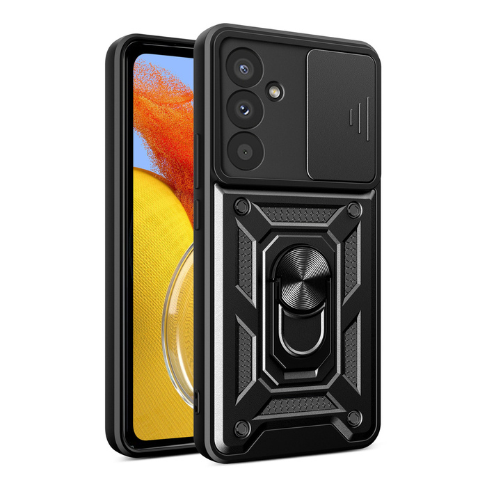 Etui pancerne Hybrid Armor Camshield do Samsung M14 z osłoną na aparat - czarne