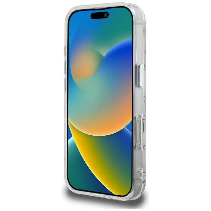 Etui Karl Lagerfeld IML Karl Script      Pattern MagSafe do iPhone 16 Pro biały