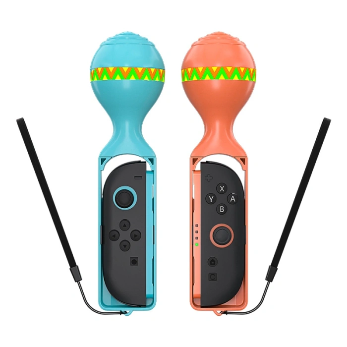 Pakiet akcesoriów rodzinnych 23 w 1 do konsoli Nintendo Switch 2 - zestaw pomarańczowy i niebieski