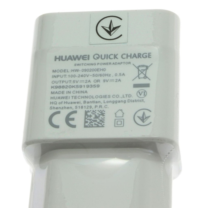 ŁADOWARKA Sieciowa USB HUAWEI Quick Charge 2A + Kabel USB-C 3A