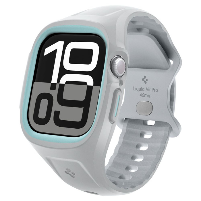 PASEK SPIGEN APPLE WATCH 10 (46 MM)  LIQUID AIR PRO SZARE