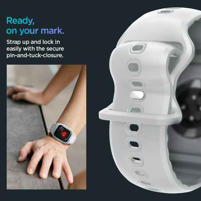 PASEK SPIGEN APPLE WATCH 10 (46 MM)  LIQUID AIR PRO SZARE