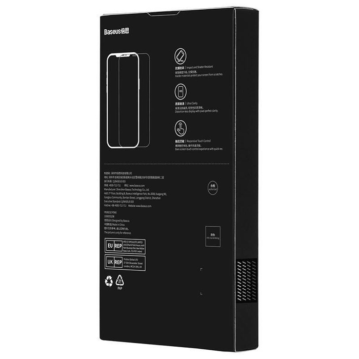 Szkło hartowane z powłoką przeciwpyłową 0.3mm Baseus Schott HD do iPhone 12 Pro Max