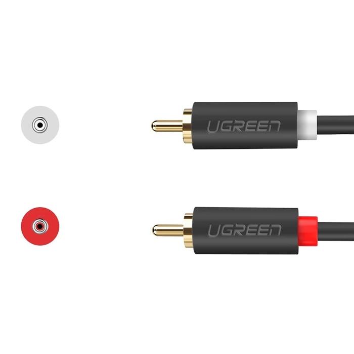Kabel UGREEN 2RCA Cinch Do 2RCA Cinch 3m Czarny AV104 10519