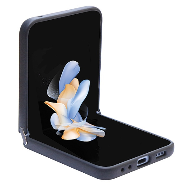 Etui Guess GUHCZF5P4TDPK F731 Galaxy Z Flip5 czarny/black hardcase Leather 4G Diamond Triangle Case