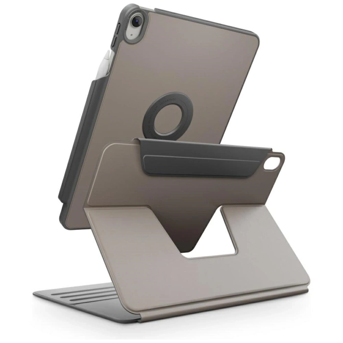 Etui UNIQ Rovus Snapmount Magnetic 360   Rotating Detachable do iPad Air 11" (M2/M3) / iPad Air 10.9" (2022/2020) szary
