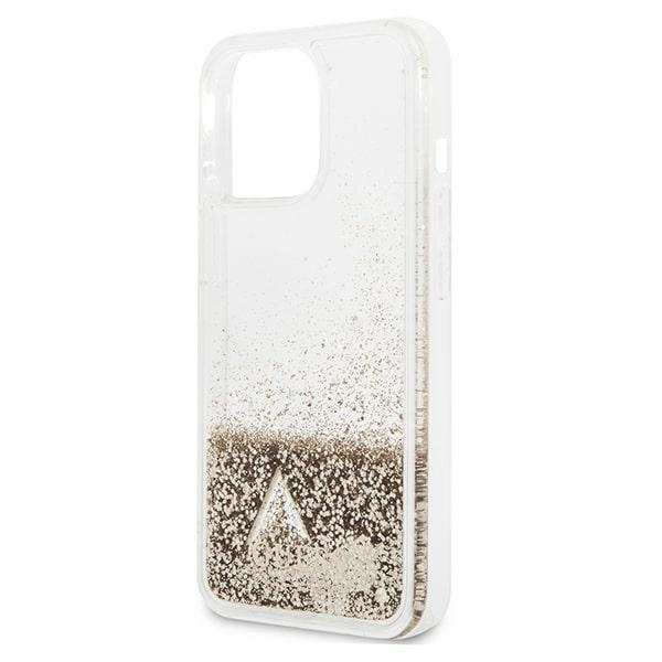 Etui GUESS Apple iPhone 14 Pro Glitter Charms Złoty Hardcase