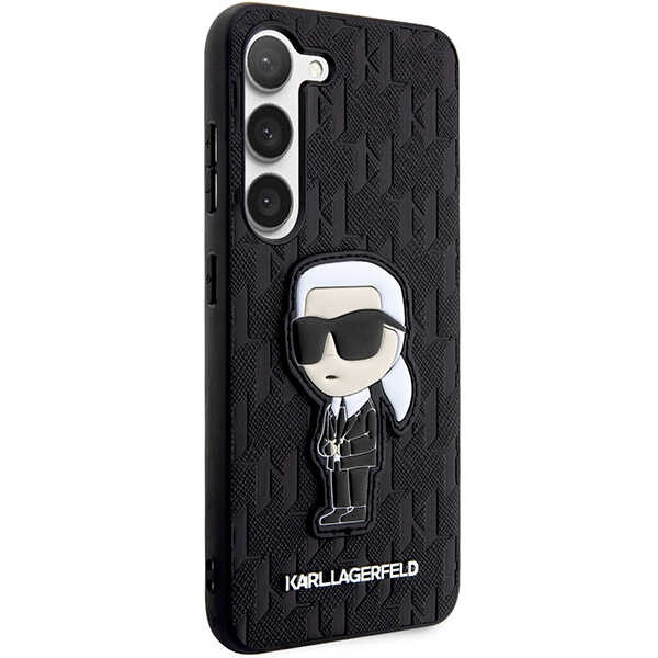 Etui Karl Lagerfeld KLHCS23MSAKLHKPK S23 Plus S916 hardcase czarny/black Saffiano Monogram Ikonik Case