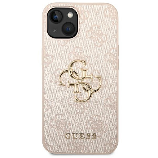 Etui GUESS Apple iPhone 14 4G Big Metal Logo Różowy Hardcase