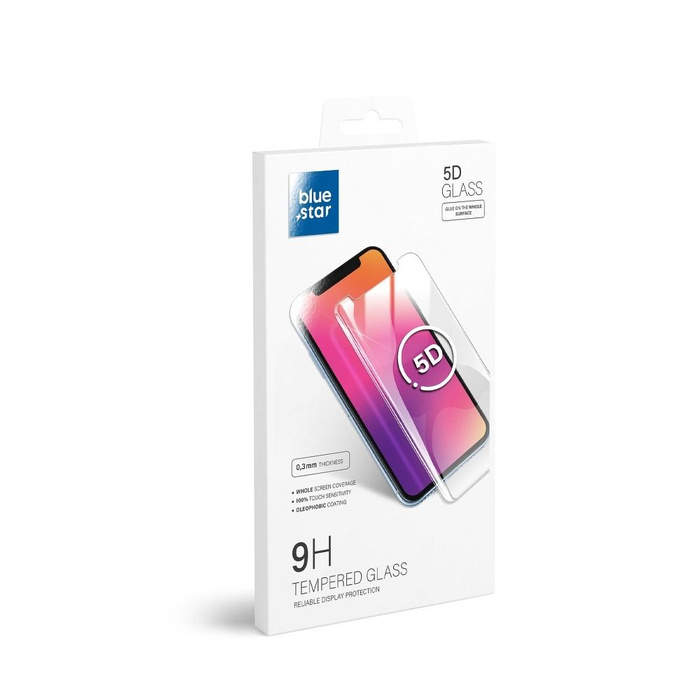 Szkło hartowane do iPhone 12 MINI (full glue) Blue Star 5D czarne