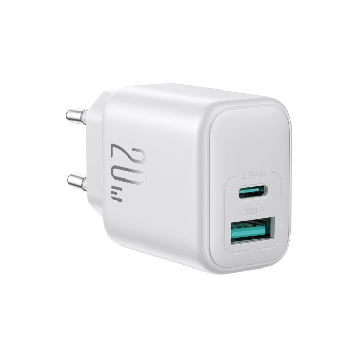 Ładowarka Joyroom JR-TCF21 sieciowa USB-C / USB-A 20W PD / QC 3.0 - biała