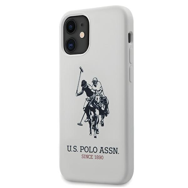 Etui US Polo Apple iPhone 12 mini Silicone Collection Biały Case