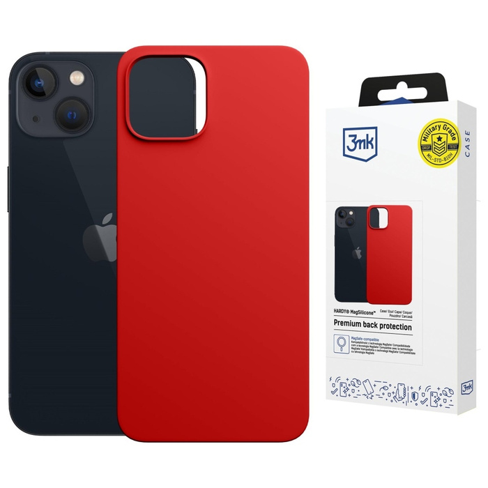 Etui 3MK Hardy MagSilicone do Apple      iPhone 13 czerwony
