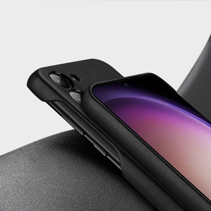 Dux Ducis Grit etui Samsung Galaxy S23 elegancki pokrowiec ze sztucznej skóry MagSafe czarne