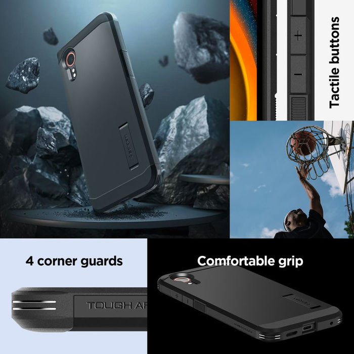 ETUI SPIGEN SAMSUNG GALAXY XCOVER 7 PRO TOUGH ARMOR CZARNY