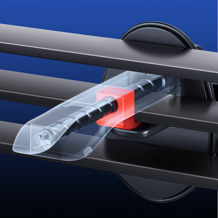 Joyroom samochodowy uchwyt magnetyczny bezprzewodowa indukcyjna ładowarka Qi 15W (kompatybilna z MagSafe do iPhone) na kratkę nawiewu srebrny (JR-ZS291)