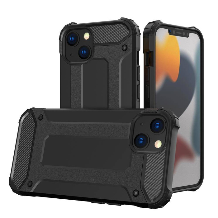 Hybrid Armor etui iPhone 14 Plus pancerny hybrydowy pokrowiec czarny