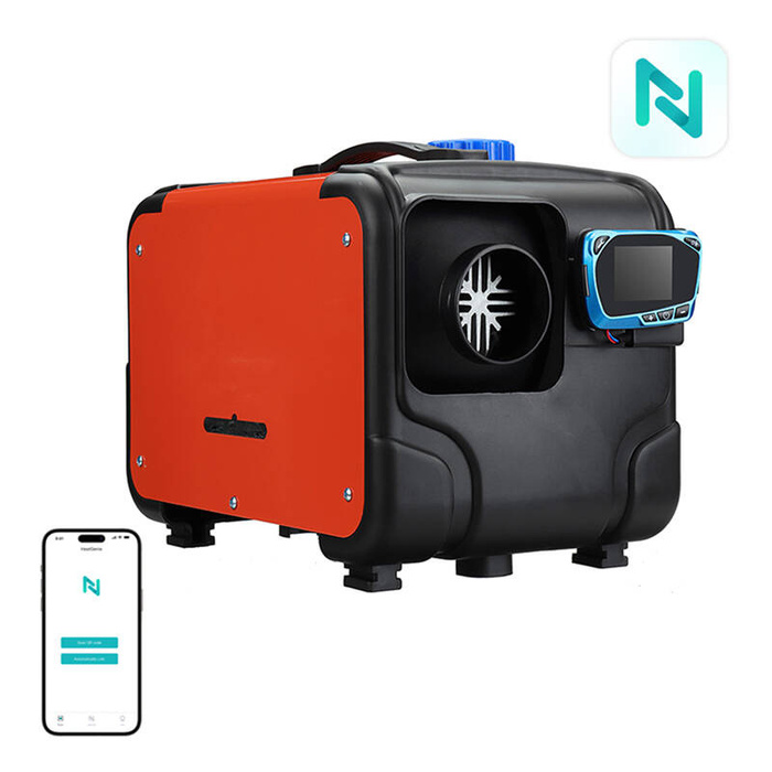 Ogrzewanie postojowe Blitzwolf BW-AH-H2B-BT, 5kw z wejściem AC sterowane aplikacją + adapter + kontroler z wyświetlaczem + Bluetooth