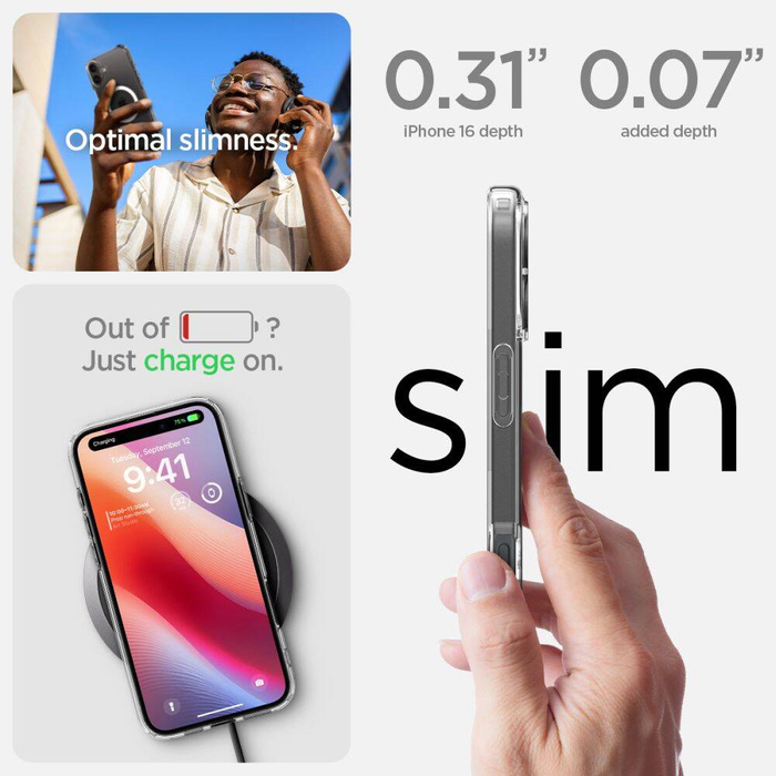 Etui SPIGEN ULTRA HYBRID MAG MAGSAFE IPHONE 16 PLUS WHITE