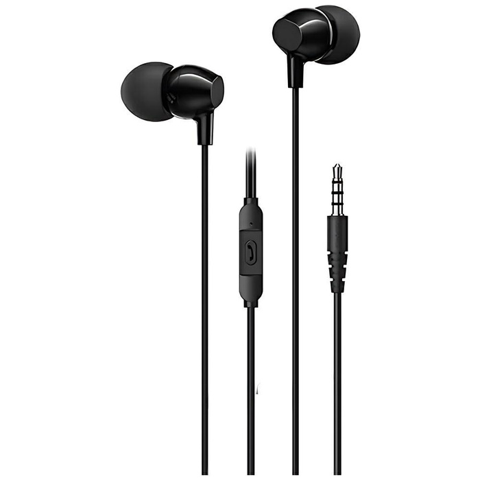 USAMS Słuchawki stereo EP-47 3.5mm czarny/black 1,2m HSEP4701 (US-SJ594)