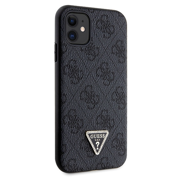 Etui Guess GUHCN61P4TDSCPK iPhone 11 / Xr 6.1" czarny/black hardcase Crossbody 4G Metal Logo Case