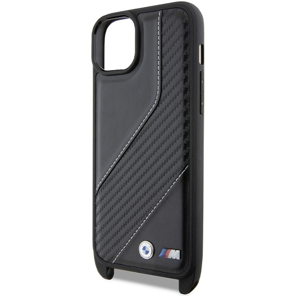 Etui Bmw Bmhcp15m23pscck Iphone 15 Plus / 14 Plus 6.7" Czarny/black Hardcase M Edition Carbon Stripe & Strap Case