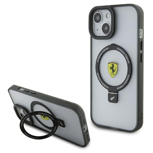 Etui Ferrari FEHMP15SUSCAH iPhone 15 6.1" transparent hardcase Ring Stand 2023 Collection MagSafe Case