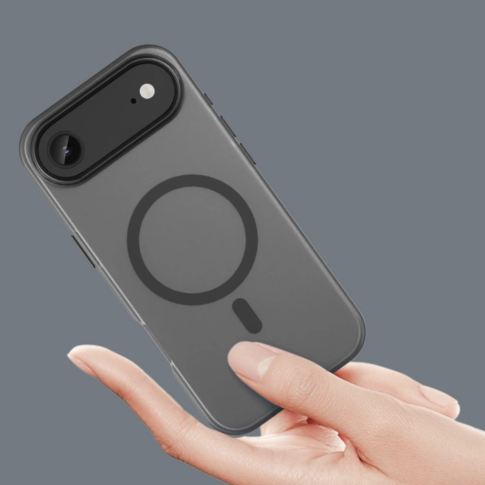 Etui Magnetic iPhone 17 Air Abrasive MagSafe Matowe Czarne