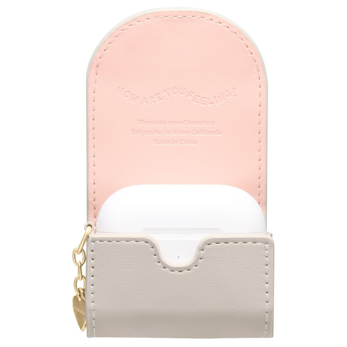 ETUI SPIGEN CYRILL MINI BAG APPLE AIRPODS 4 DARK BEIGE