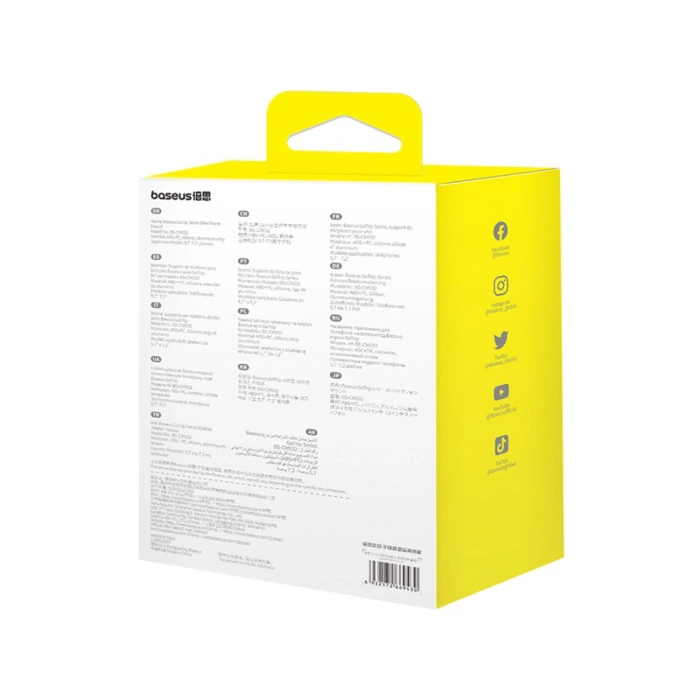 Baseus uchwyt rowerowy GoTrip Series Bike Phone Mount Rearview Mirror Version Cluster czarny